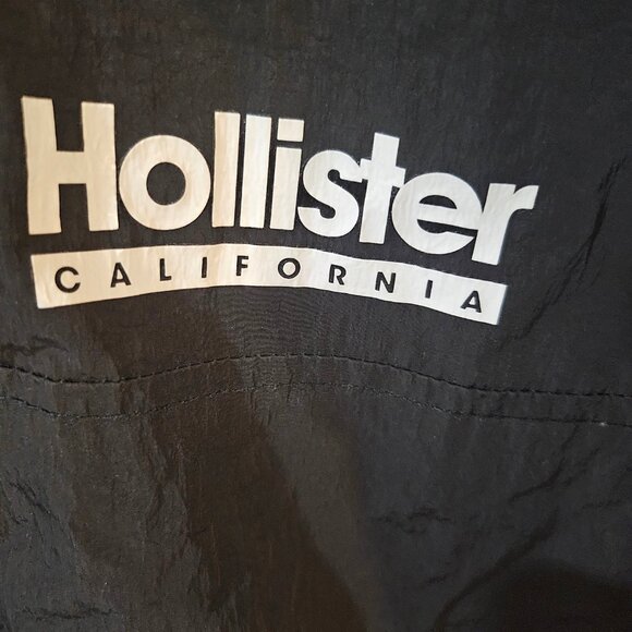 Hollister California Men's Black & White Windbreaker Jacket - Size L - Picture 3 of 9